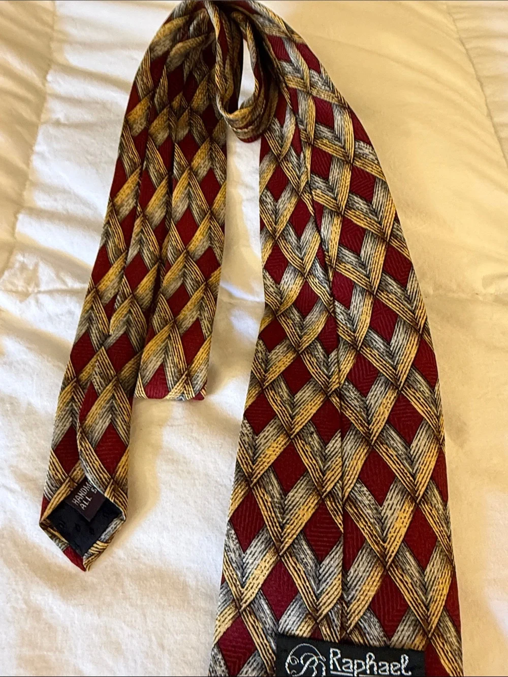 Raphael silk tie handmade Roma- Milano